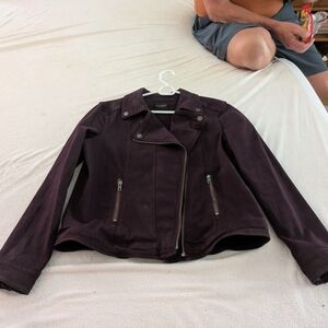 Liverpool Dark Purple Leather Jacket